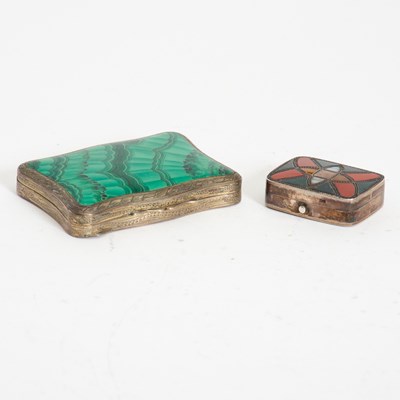 Lot 294 - Two Continental Silver and Enamel Boxes