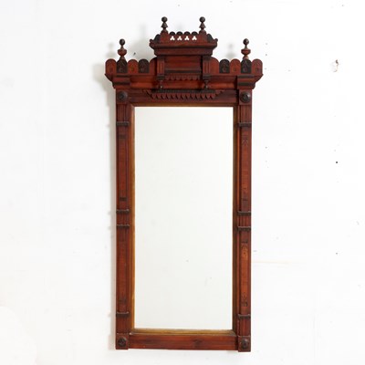 Lot 311 - Carved Mahogany Mirror