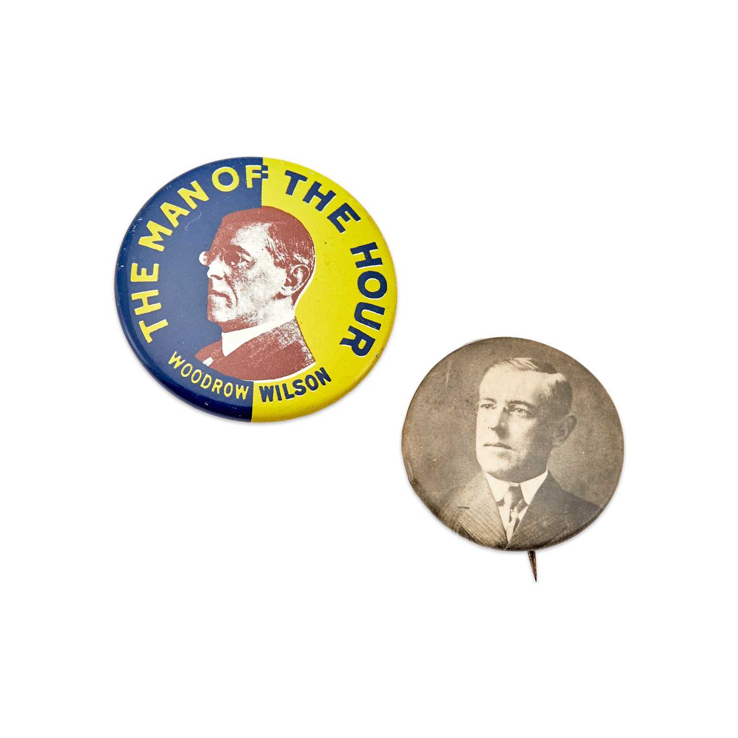 Lot 1037 - Political Collectibles: Woodrow Wilson Pin Backs