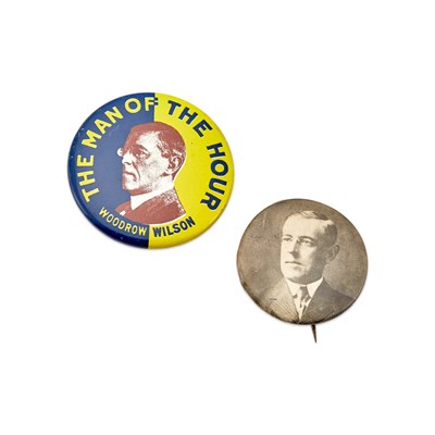 Lot 1037 - Political Collectibles: Woodrow Wilson PinBacks