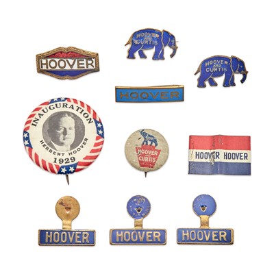 Lot 1025 - Political Collectibles: Hoover and Curtis Group