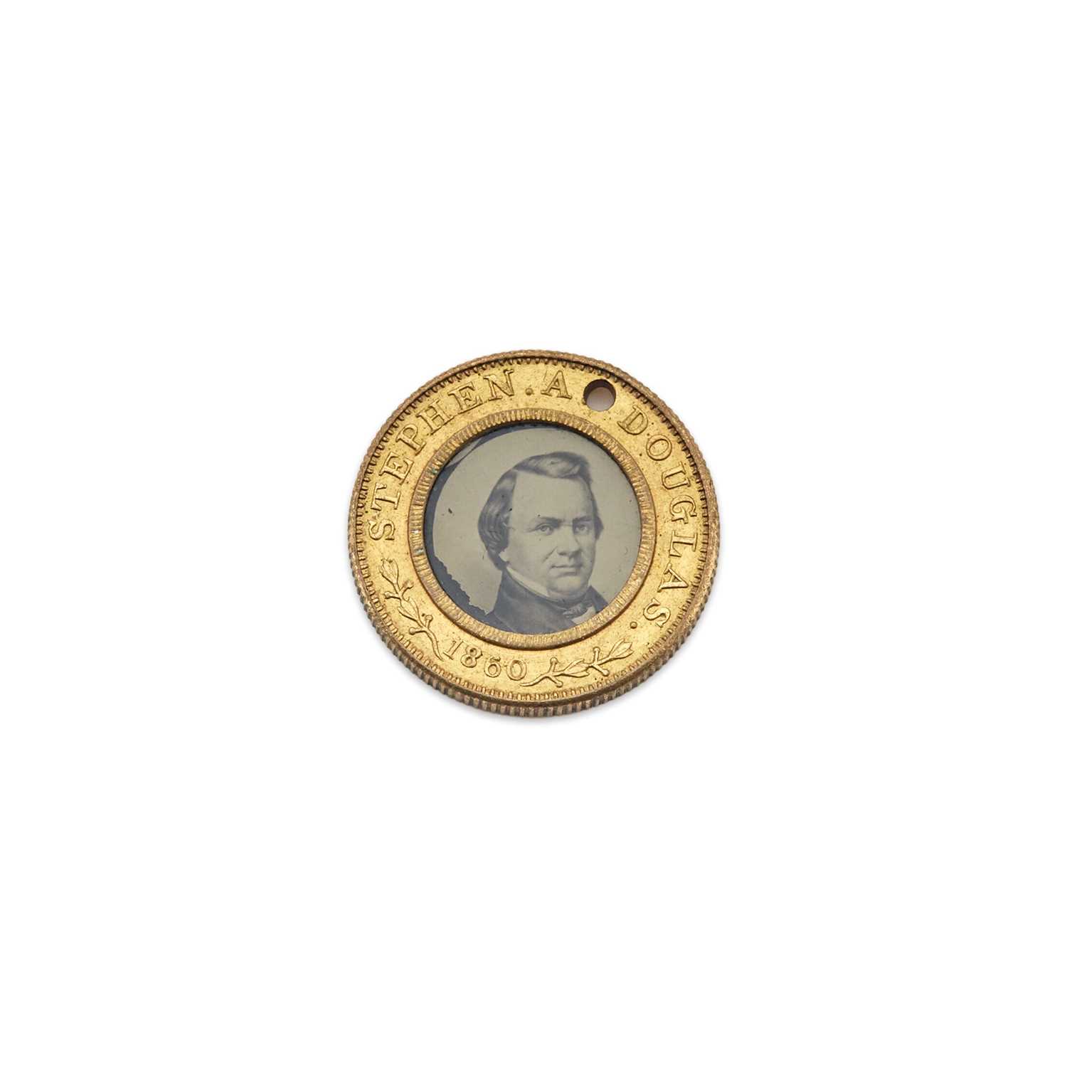 Lot 1010 - Political Collectibles: 1860 Stephen A. Douglas Ferrotype