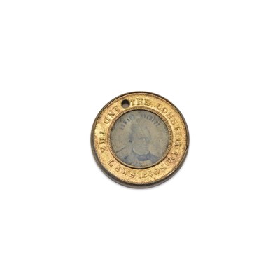 Lot 1006 - Political Collectibles: 1860 Everett and Bell Back-to-Back Ferrotype