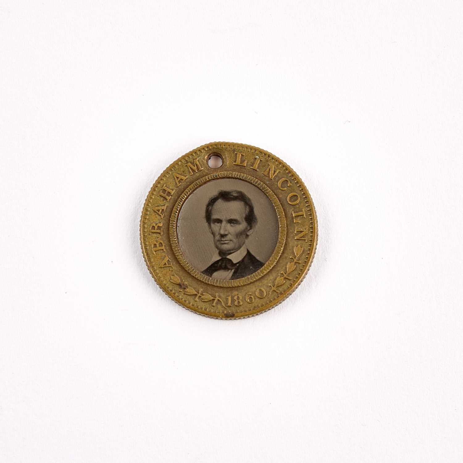 Lot 1003 - Political Collectibles: 1860 Lincoln and Hamlin Back-to-Back Ferrotype
