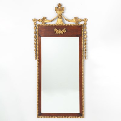 Lot 350 - Louis XVI Style Beechwood and Giltwood Mirror