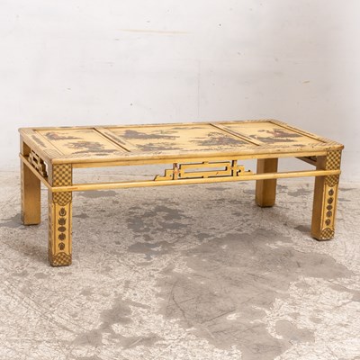 Lot 15 - Cream Painted Chinoiserie Low Table