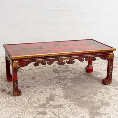 Lot 228 - Chinoiserie Decorated Painted Wood Low Table