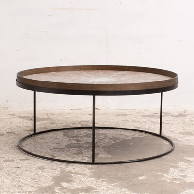 Lot 350 - Ethnicraft Metal Low Table