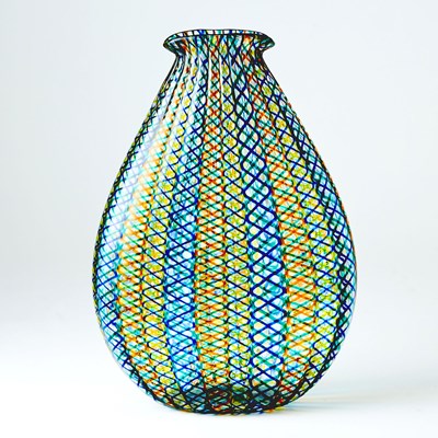 Lot 386 - Italian Hand-Blown Glass Vase