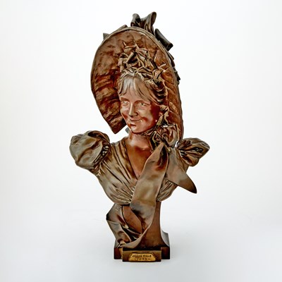 Lot 135 - Hans Stoltenberg-Lerche Patinated Bronze Titled Jeune Fille