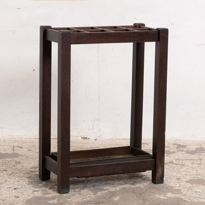 Lot 68 - Stained Oak and Copper Umbrella Stand