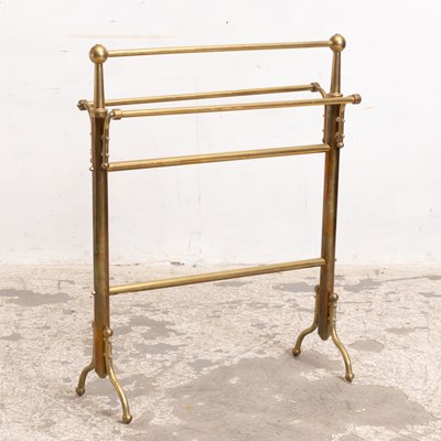 Lot 100 - Brass Blanket Stand