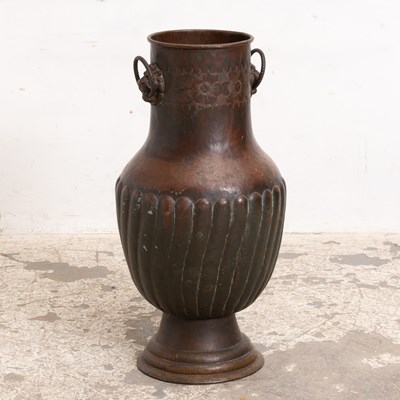 Lot 86 - Patinated Metal Floor Vase