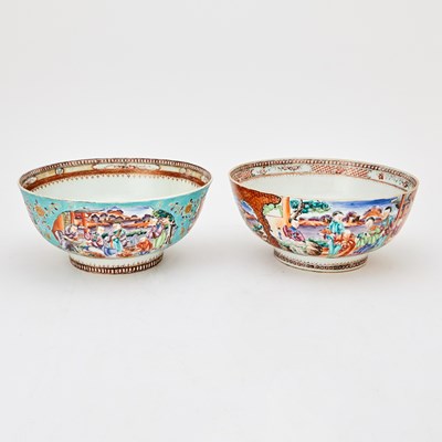 Lot 117 - Two Chinese Export Famille Rose Porcelain Bowls