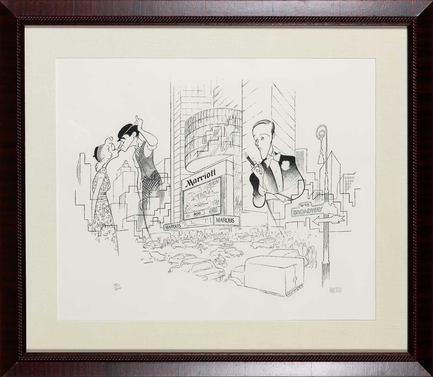 Lot 519 - A signed Hirschfeld depicting Julie Andrews