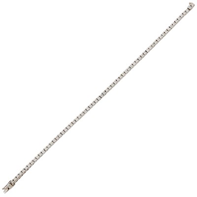 Lot 2289 - White Gold and Diamond Bracelet