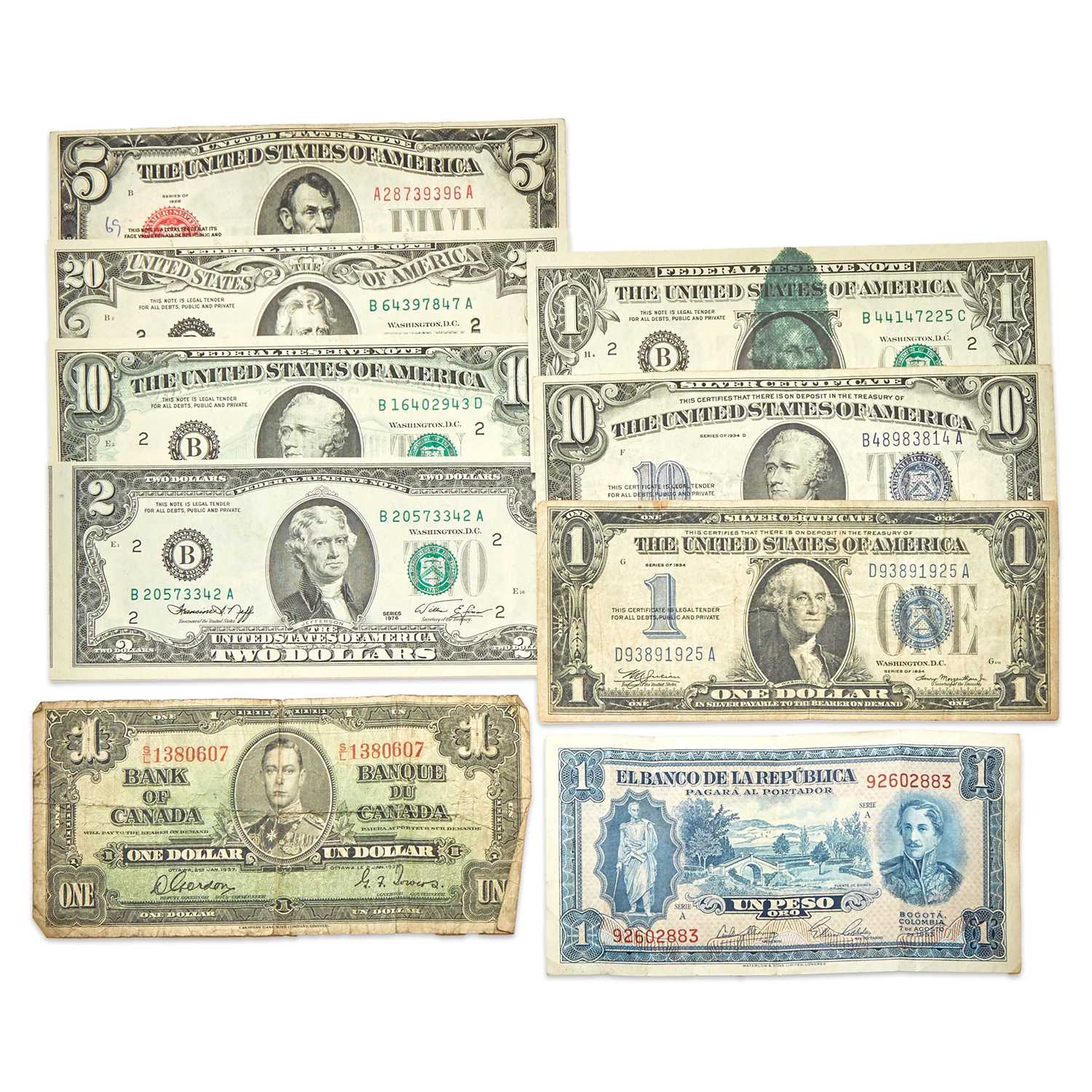 Lot 1093 - United States Small Size Bank Note Group