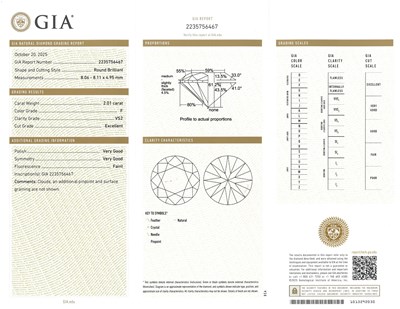 Lot 138 - Pair of White Gold and Diamond Stud Earrings