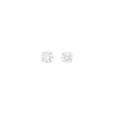Lot 36 - Pair of White Gold and Diamond Stud Earrings