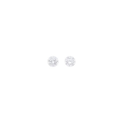 Lot 70 - Pair of White Gold and Diamond Stud Earrings