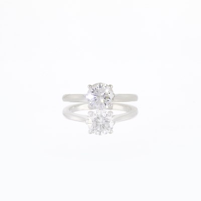 Lot 1084 - Silver and Diamond Ring