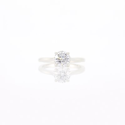 Lot 1059 - Silver and Diamond Ring