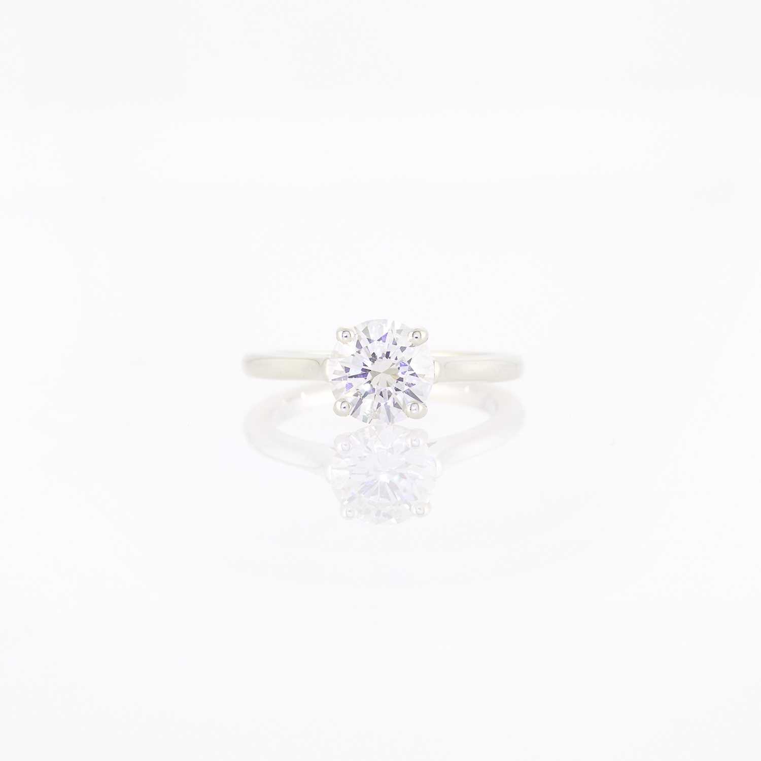 Lot 163 - Silver and Diamond Ring