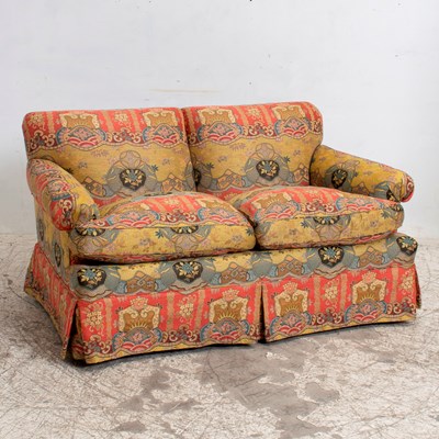 Lot 334 - Silk Upholstered Settee