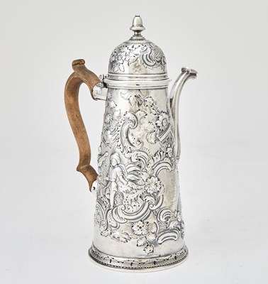 Lot 304 - George I Sterling Silver Coffee Pot