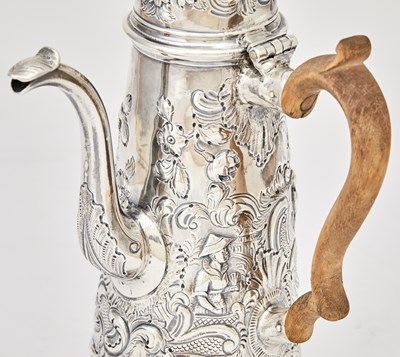 Lot 304 - George I Sterling Silver Coffee Pot