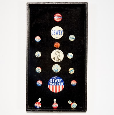 Lot 1043 - Political Collectibles: Thomas Dewey 1944 Campaign Buttons