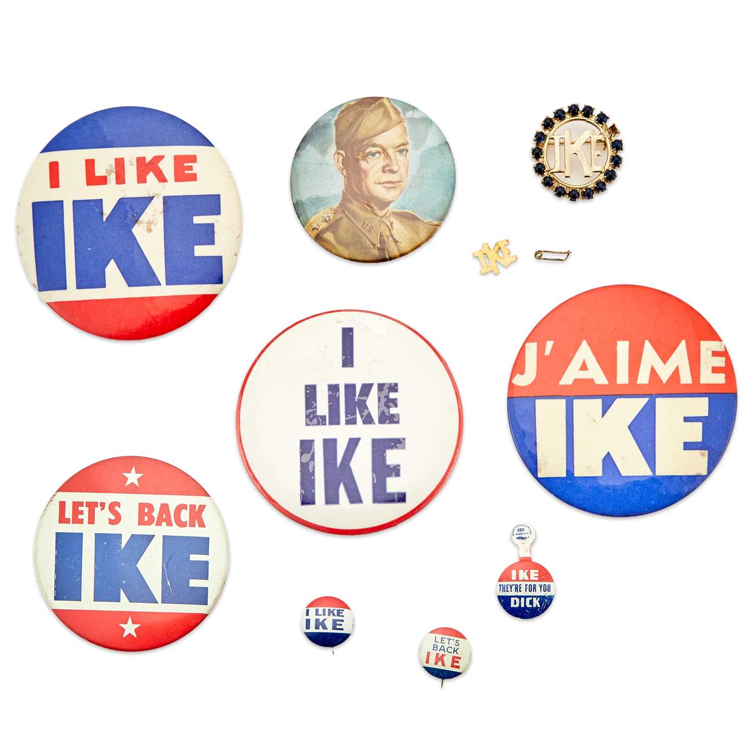 Lot 1044 - Political Collectibles: 1952 Dwight D. Eisenhower Memorabilia