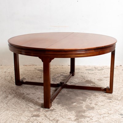 Lot 360 - Circular Mahogany Extending Dining Table