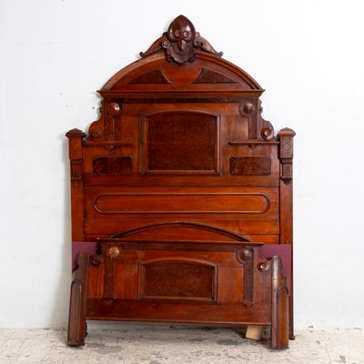 Lot 364 - Victorian Style Mahogany Headboard