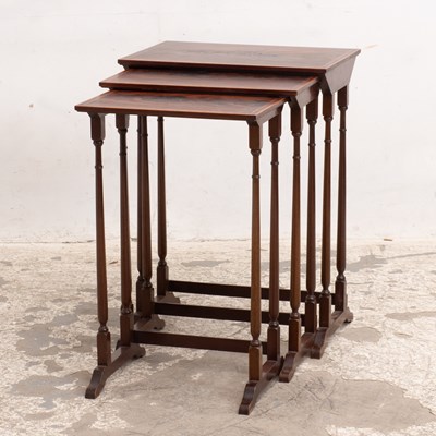 Lot 348 - Nest of Three Mahogany Tables