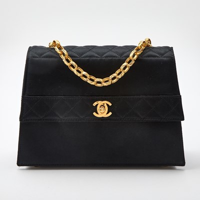 Lot 1209 - Chanel Satin Evening Bag