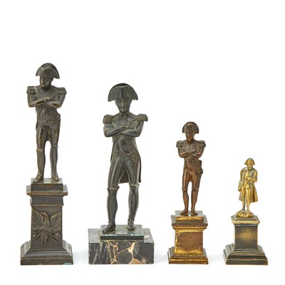 Lot 312 - Four Bronze Figures of Napoleon Bonaparte