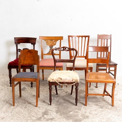 Lot 385 - Assorted Group of Seven Side Chairs