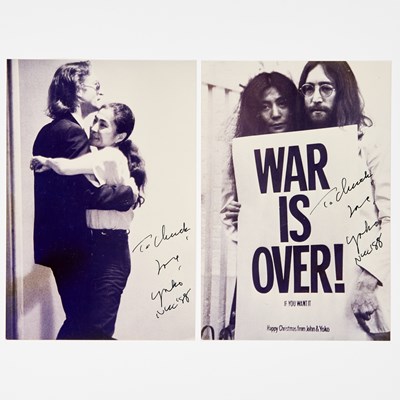 Lot 47 - Two copy prints inscribed by Yoko Ono