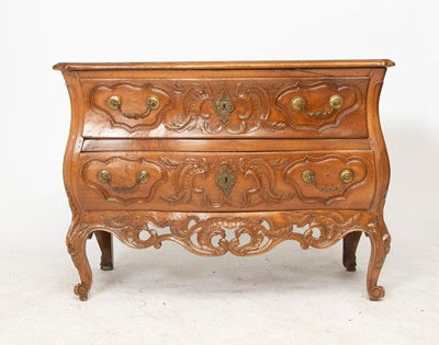 Lot 393 - Louis XV Provincial Walnut Commode