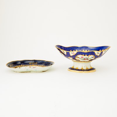 Lot 237 - Two Porcelain Floral Painted Dishes