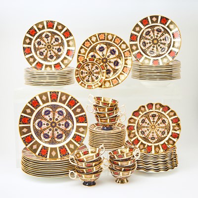 Lot Royal Crown Derby Bone China "Old Imari" Pattern Part Table Service