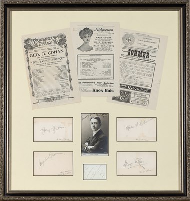 Lot 71 - Two signatures of George M. Cohan and those of his family