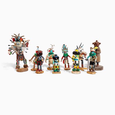 Lot 519 - Ten Native American Kachinas