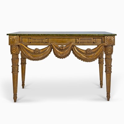 Lot 4 - Louis XVI Style Giltwood Console