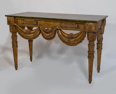 Lot 4 - Louis XVI Style Giltwood Console