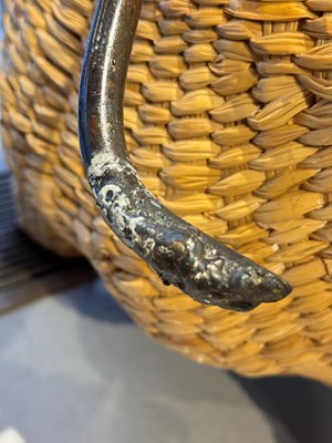 Lot 2 - Large Wicker Pig-Form Trunk