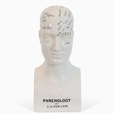 Lot 498 - L.N. Fowler Ceramic Phrenology Head