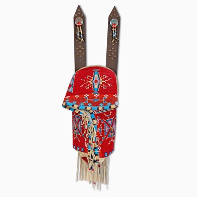 Lot 103 - Native American Beadwork Cradleboard