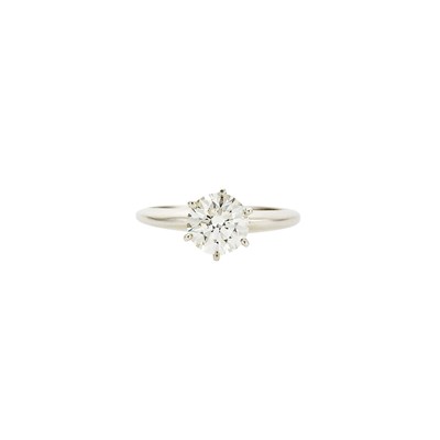 Lot 1151 - Tiffany & Co. Platinum and Diamond Ring